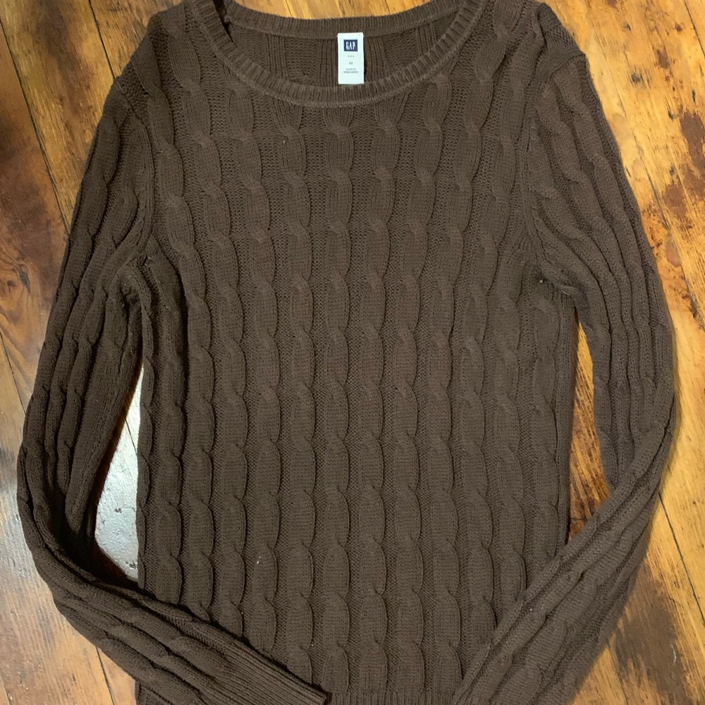 Brown Cable sweater